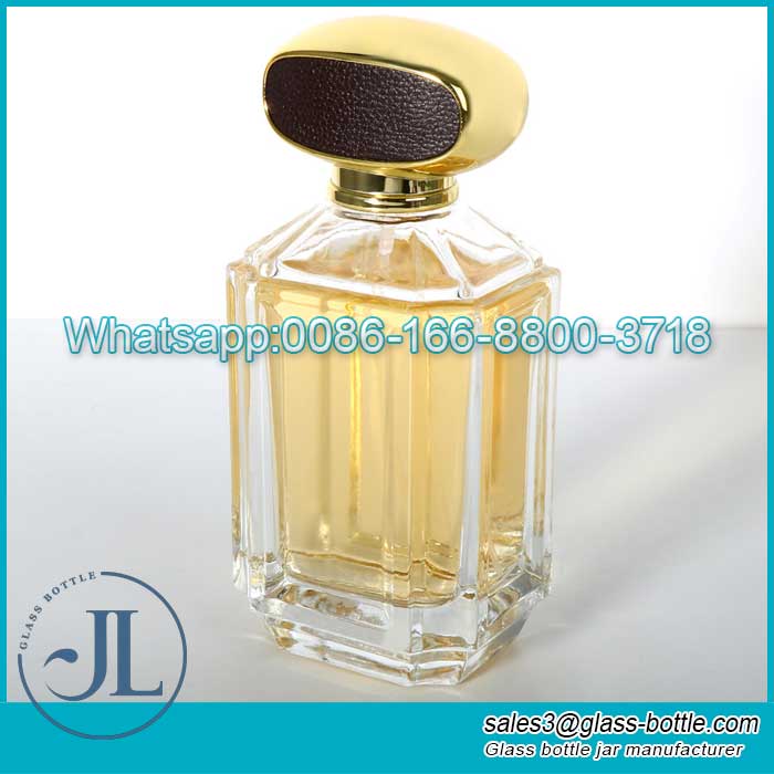 Customized 100ml Empty Thick Bottom Transparent Perfume Glass Bottle