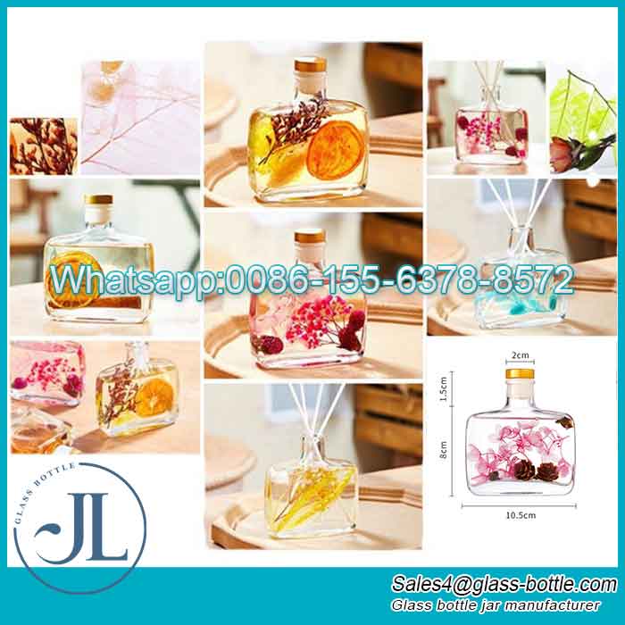 Household Indoor Fragrance Decor Aromatherapy Essential Oil Flat Bottle
