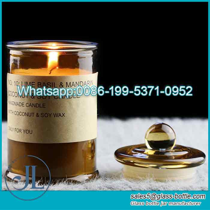 150ml Empty transparent candle jar with lid for Candle Making