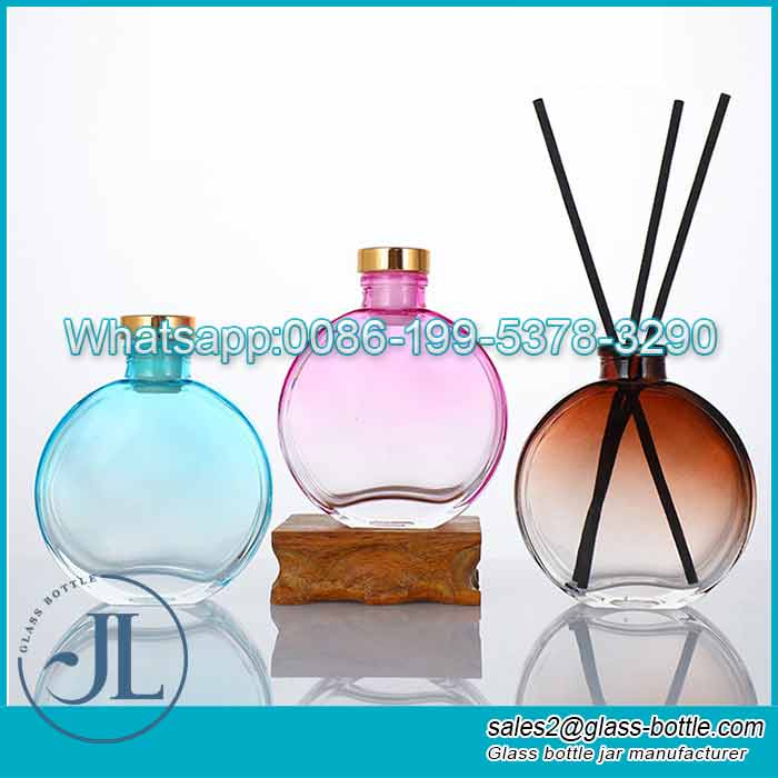 Customize 150ml exquisite Chanel glass fragrance reed diffuser bottle with cork