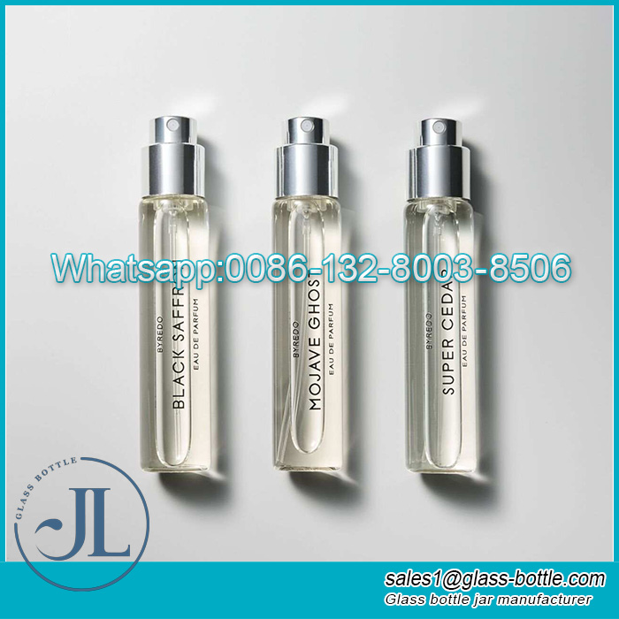Customized small crimping closure tube perfume spray bottle 10ml 12ml 15ml